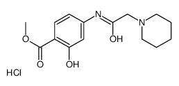 methyl 2-hydroxy-4-[(2-piperidin-1-ylacetyl)amino]benzoate,hydrochloride结构式