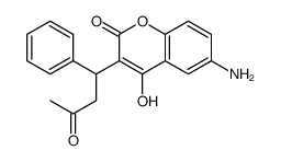 6-amino-4-hydroxy-3-(3-oxo-1-phenylbutyl)chromen-2-one结构式