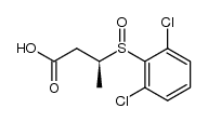 (3S)-3-((2,6-dichlorophenyl)sulfinyl)butanoic acid结构式