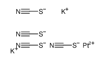 dipotassium,platinum(2+),tetrathiocyanate结构式