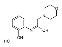 N-(2-Hydroxyphenyl)-4-morpholineacetamide monohydrochloride结构式