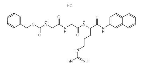 Z-Gly-Gly-Arg-βNA · HCl结构式