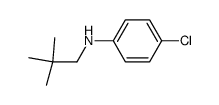 4-chlorophenyl-2,2-dimethylpropyl amine Structure