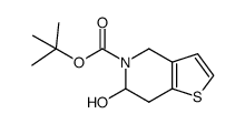 tert-butyl 6-hydroxy-6,7-dihydrothieno[3,2-c]pyridine-5(4H)-carboxylate结构式