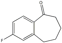 2-FLUORO-6,7,8,9-TETRAHYDRO-5H-BENZOCYCLOHEPTEN-5-ONE结构式