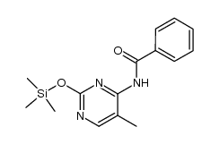 N-(5-methyl-2-((trimethylsilyl)oxy)pyrimidin-4-yl)benzamide Structure