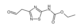 2-(5-ethoxycarbonylamino-1,2,4-thiadiazol-3-yl)acetaldehyde Structure