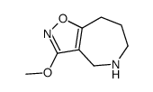 4H-Isoxazolo[4,5-c]azepine,5,6,7,8-tetrahydro-3-methoxy-(9CI)结构式