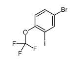4-溴-2-碘-1-(三氟甲氧基)苯结构式