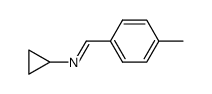 N-(4-methylbenzylidene)cyclopropanamine结构式