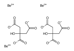 triberyllium,2-hydroxypropane-1,2,3-tricarboxylate结构式