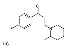 1-(4-fluorophenyl)-3-(2-methylpiperidin-1-yl)propan-1-one,hydrochloride Structure