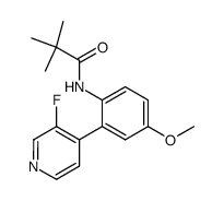 2,2-dimethyl-N-(4-methoxy-2-(3-fluoro-4-pyridyl)phenyl)propanamide Structure