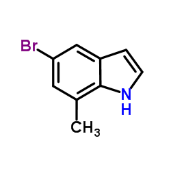 5-溴-7-甲基-1H-吲哚结构式