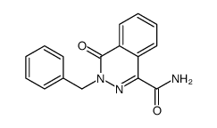 3-苄基-4-氧代-3,4-二氢-酞嗪-1-羧酸胺结构式