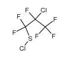 2-chlorohexafluoropropane-1-sulphenic acid chloride Structure