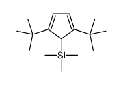 (2,5-ditert-butylcyclopenta-2,4-dien-1-yl)-trimethylsilane结构式