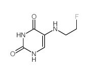 2,4(1H,3H)-Pyrimidinedione,5-[(2-fluoroethyl)amino]- structure