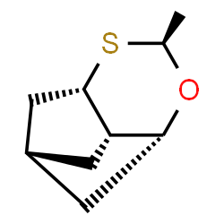 4,6-Methanocyclopent[e]-1,3-oxathiin,hexahydro-2-methyl-,(2-alpha-,4-bta-,4a-alpha-,6-bta-,7a-alpha-)-(9CI) Structure