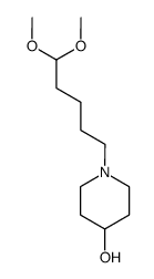 5-(4-hydroxypiperidin-1-yl)pentanal dimethyl acetal结构式