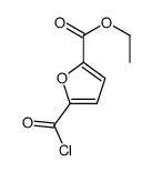 2-Furancarboxylic acid, 5-(chlorocarbonyl)-, ethyl ester (9CI) Structure