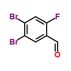 4,5-Dibromo-2-fluorobenzaldehyde structure