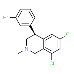 (S)-4-(3-bromophenyl)-6,8-dichloro-2-methyl-1,2,3,4-tetrahydroisoquinoline Structure