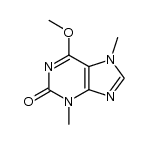 3,7-dimethyl-6-methoxy-2-oxo-2,3-dihydropurine结构式