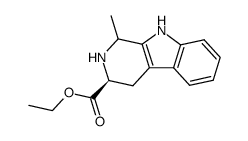 ethyl 1-methyl-1,2,3,4-tetrahydro-β-carboline-3-carboxylate结构式