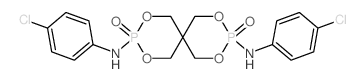 N,N-bis(4-chlorophenyl)-3,9-dioxo-2,4,8,10-tetraoxa-3$l^C17H18Cl2N2O6P2,9$l^C17H18Cl2N2O<s Structure