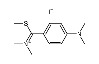 S-Methyl-N,N-dimethyl-p-dimethylamino-thiolbenzimidiumiodid结构式