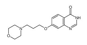 7-(3-morpholinopropoxy)quinazolin-4(3H)-one Structure