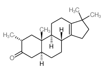 18-Norandrost-13-en-3-one,2,17,17-trimethyl-, (2a,5a)- (9CI) Structure