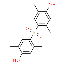 4,4'-Dihydroxy-2,2',5,5'-tetramethyl[sulfonylbisbenzene]结构式