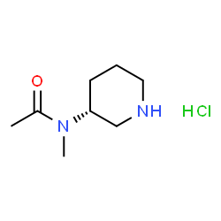 N-methyl-N-[(3R)-piperidin-3-yl]acetamide hydrochloride structure