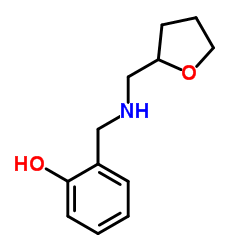 2-[[(TETRAHYDRO-FURAN-2-YLMETHYL)-AMINO]-METHYL]-PHENOL结构式