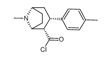 (1R,2S,3S,5S)-8-methyl-3-(p-tolyl)-8-azabicyclo[3.2.1]octane-2-carbonyl chloride结构式