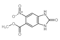 Methyl 6-nitro-2-oxo-2,3-dihydro-1H-1,3-benzodiazole-5-carboxylate structure