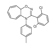 3-(2,6-dichlorophenyl)-4-(p-tolyl)-4,9a-dihydrocyclohepta[e][1,2,4]oxadiazine结构式