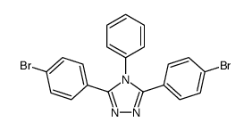 3,5-Bis(4-bromophenyl)-4-phenyl-4H-1,2,4-triazole Structure