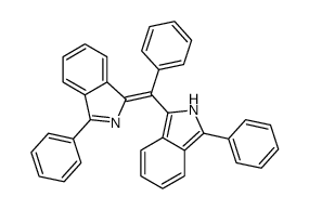 1-phenyl-3-[phenyl-(3-phenyl-2H-isoindol-1-yl)methylidene]isoindole结构式