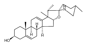 (22S,25S)-17-methyl-(16β,17β)-18-nor-spirosola-5,12-dien-3β-ol Structure