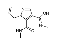 1-Allyl-4,5-di(N-methylcarbamoyl)pyrazole结构式