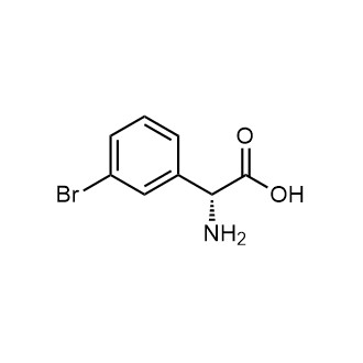 (R)-2-Amino-2-(3-bromophenyl)aceticacid Structure