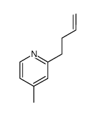 Pyridine, 2-(3-butenyl)-4-methyl- (9CI) structure