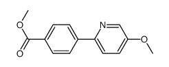 methyl 4-(5-methoxy-2-pyridyl)benzoate结构式