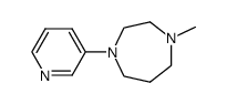 4-Methyl-1-(pyridin-3-yl)-homopiperazine结构式