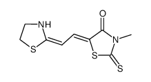 3-methyl-5-(2-thiazolidin-2-ylidene-ethylidene)-2-thioxo-thiazolidin-4-one Structure