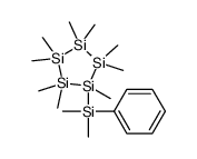 dimethyl-(1,2,2,3,3,4,4,5,5-nonamethylpentasilolan-1-yl)-phenylsilane结构式