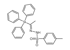 4-methyl-N'-(1-(triphenylsilyl)ethylidene)benzenesulfonohydrazide结构式